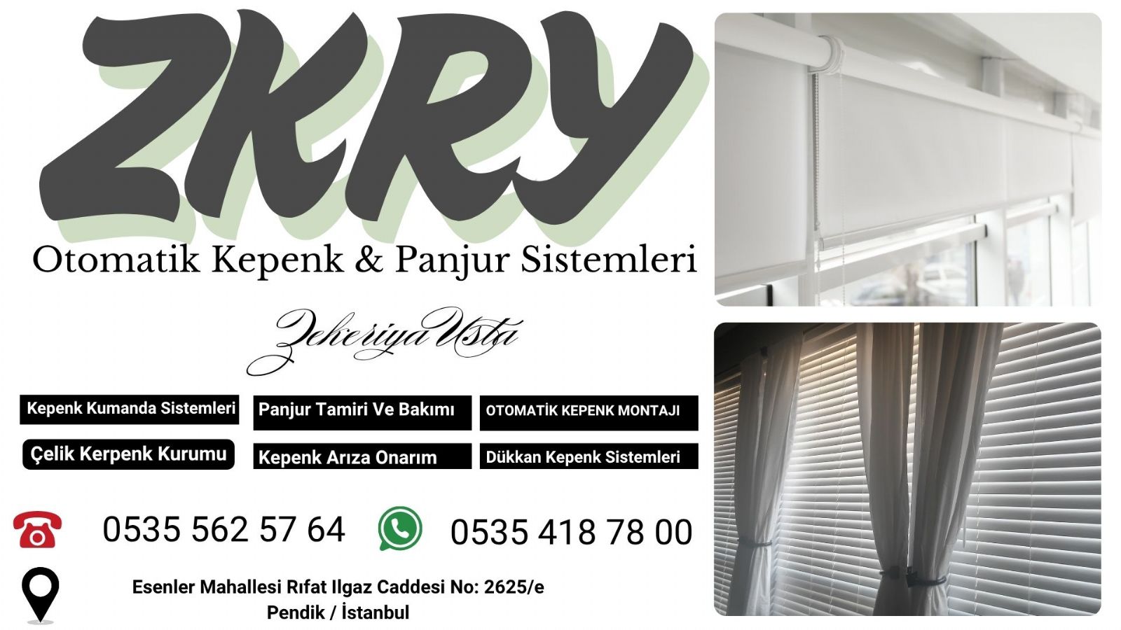 Pendik Panjur Kepenk Tamiri